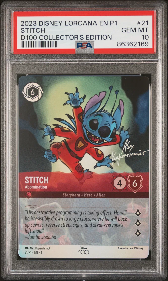 2023 #21 Stitch - Abomination PSA 10 Disney Lorcana EN P1-Promo
