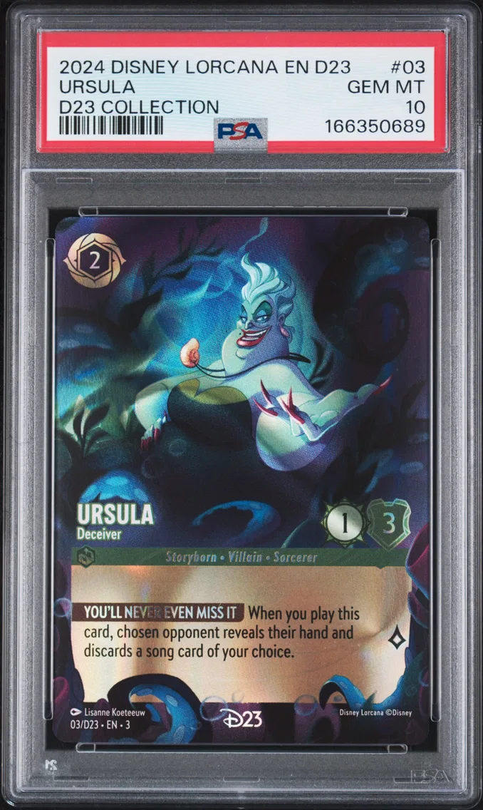 2024 #03 Ursula - Deceiver PSA 10 Disney Lorcana EN D23-D23 Expo Promo