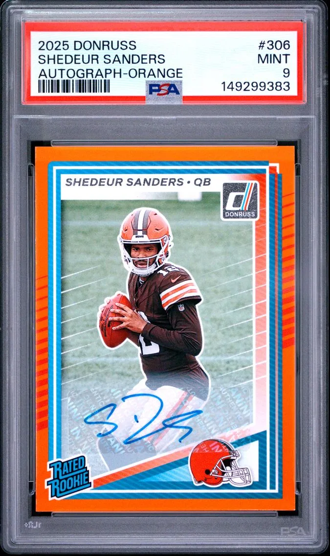 2025 #306 Shedeur Sanders PSA 9 Panini Donruss