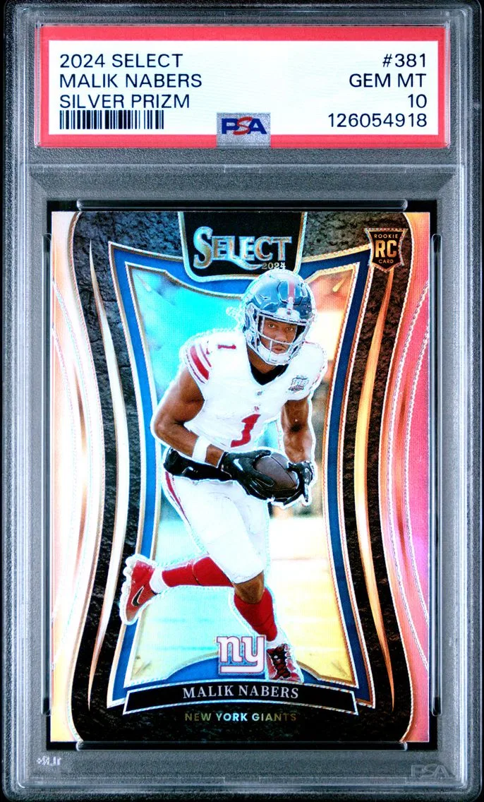 2024 #381 Malik Nabers PSA 10 Panini Select