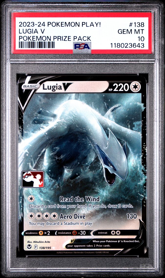 2023 #138 Lugia V PSA 10 Play! P