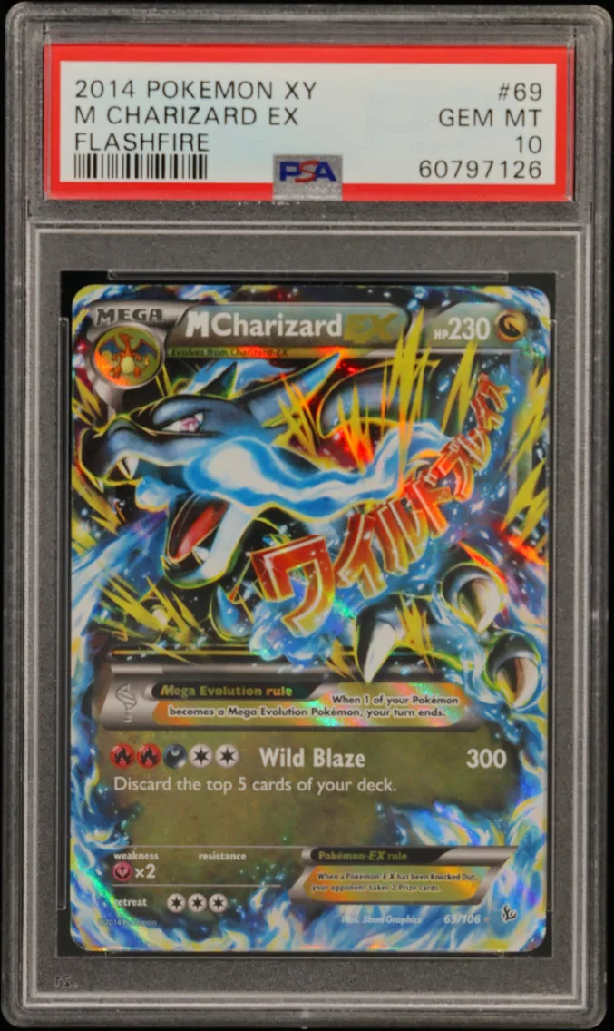 2014 #69 M Charizard EX PSA 10 XY Flashfire