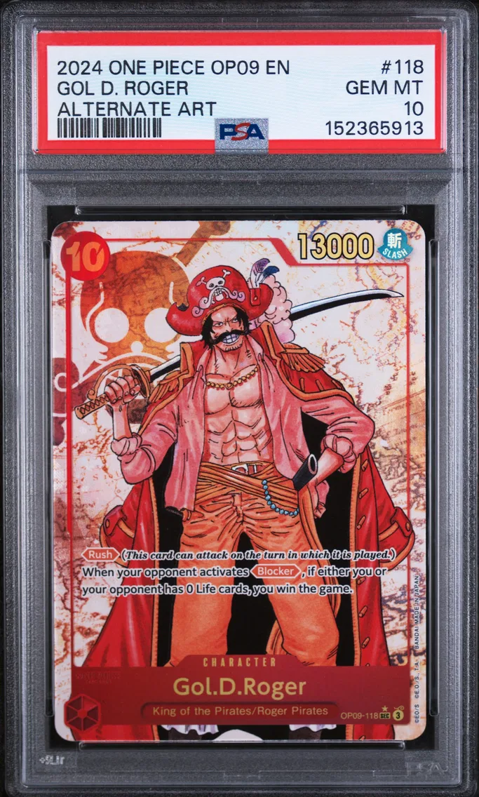 2024 #118 Gol D. Roger PSA 10 One Piece OP09-Emperors in the New World