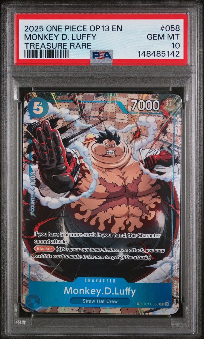 2025 #058 Monkey D. Luffy PSA 10 One Piece OP13-Carrying on His Will