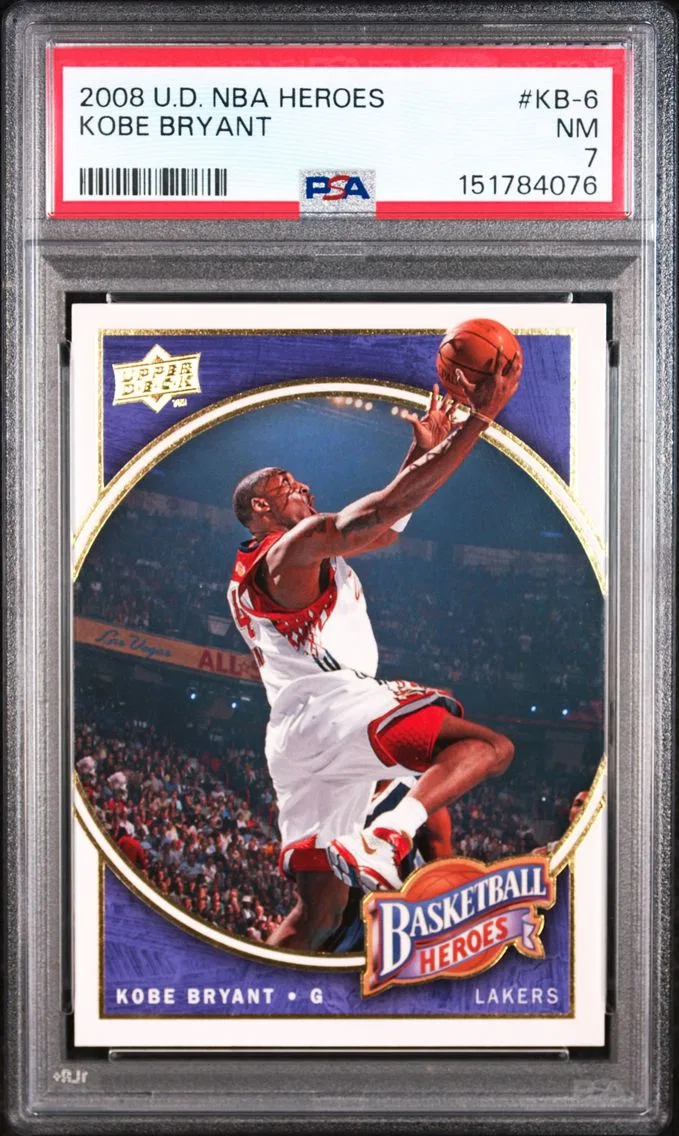 2008 #KB-6 Kobe Bryant PSA 7 Upper Deck NBA Heroes Kobe Bryant