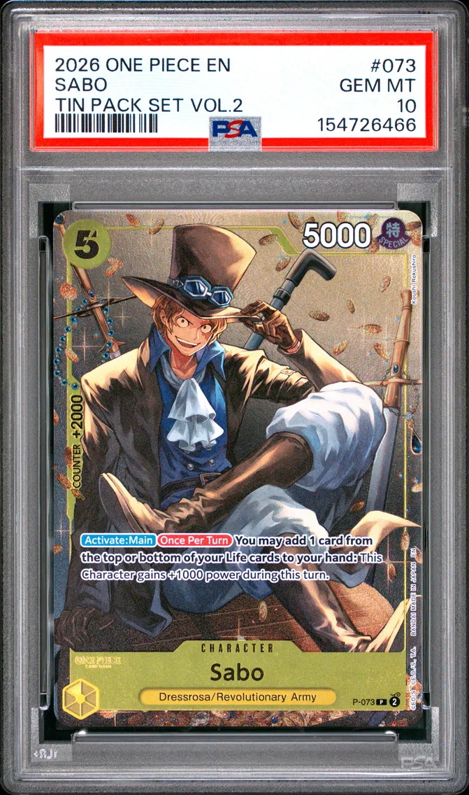 2026 #073 SABO PSA 10 One Piece Promos