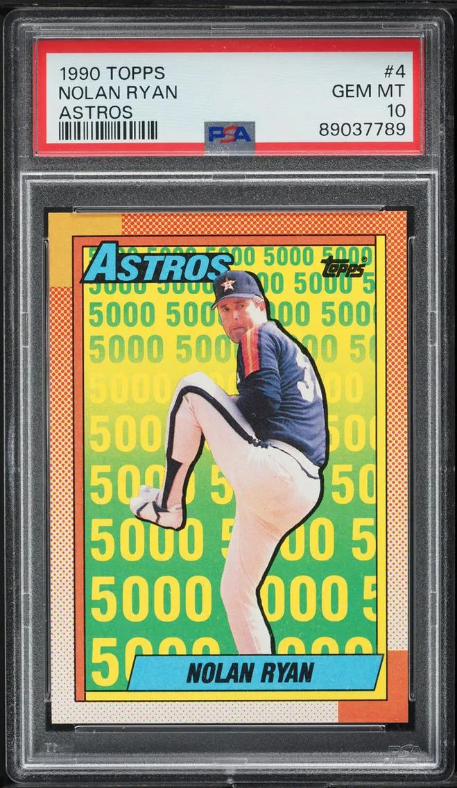 1990 #4 Nolan Ryan PSA 10 Topps Astros