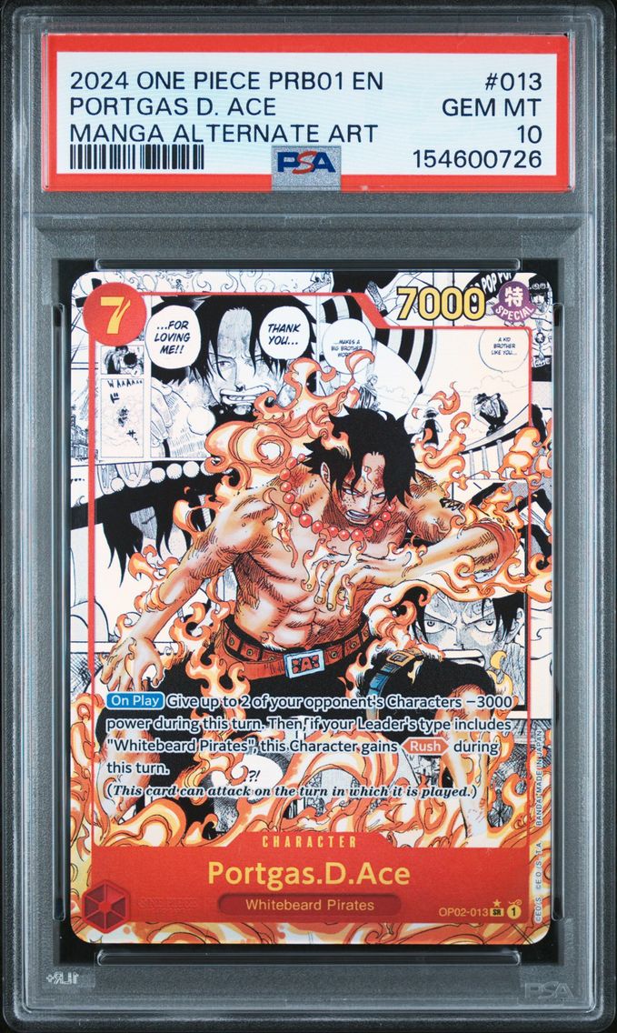 2024 #013 Portgas D. Ace PSA 10 