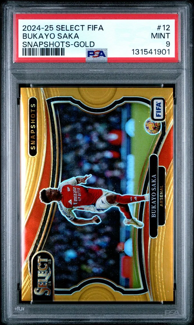 2024 #12 Bukayo Saka PSA 9 Panini Select FIFA Snapshots