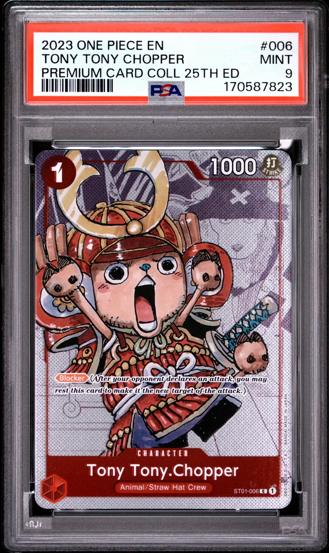 2023 #006 Tony Tony Chopper PSA 9 One Piece Premium Card Collection 25th Edition