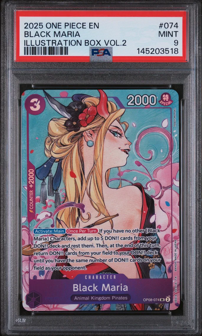 2025 #074 Black Maria PSA 9 One Piece Promos