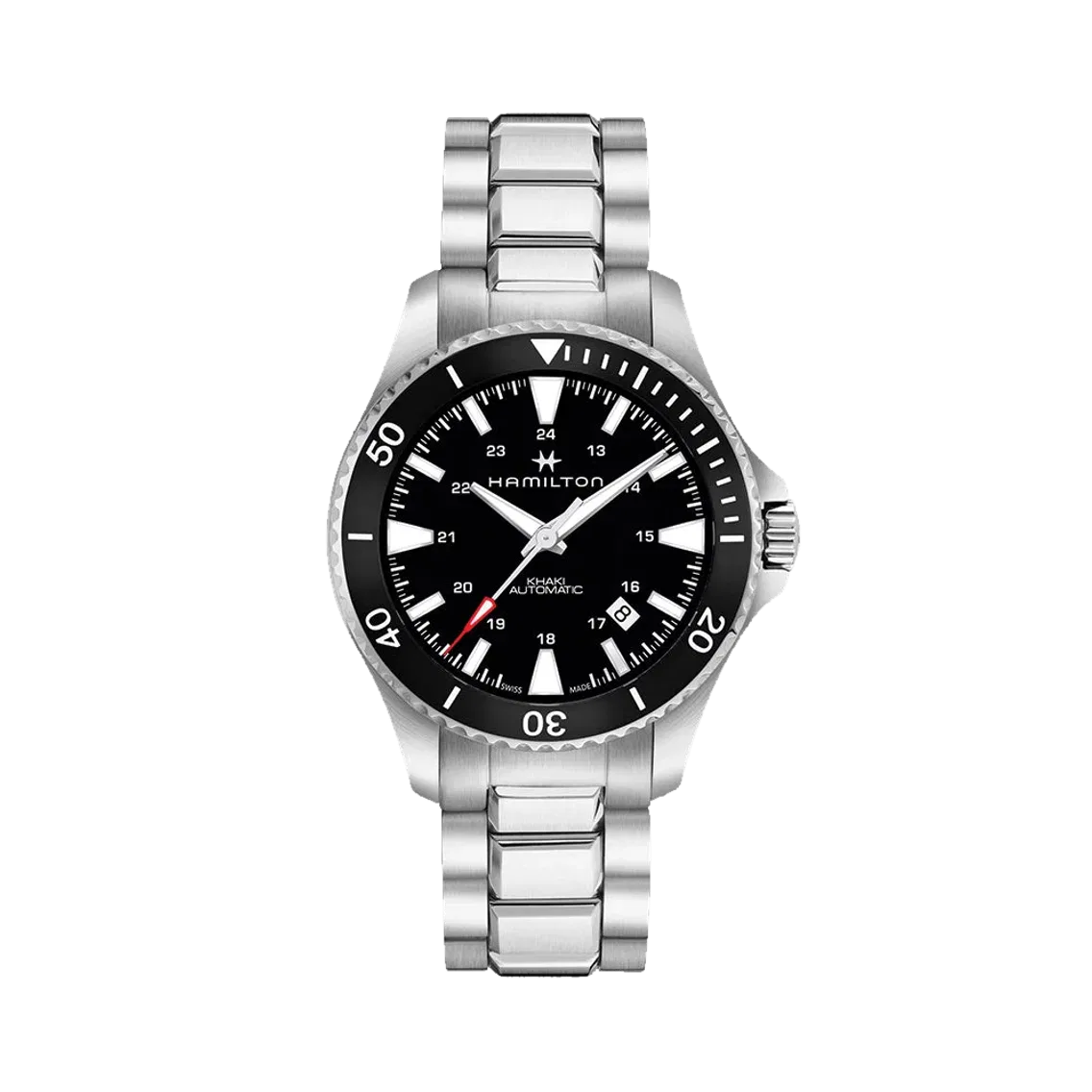 Hamilton Khaki Navy Scuba Auto 40mm - Black on Bracelet