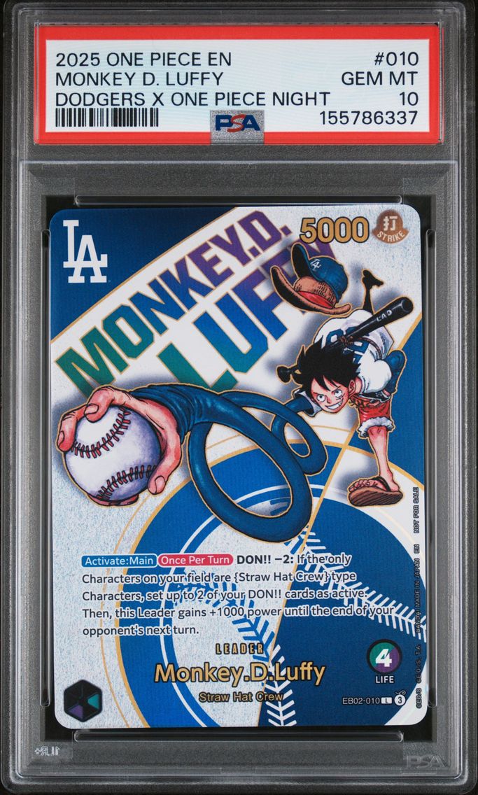 2025 #010 Monkey D. Luffy PSA 10