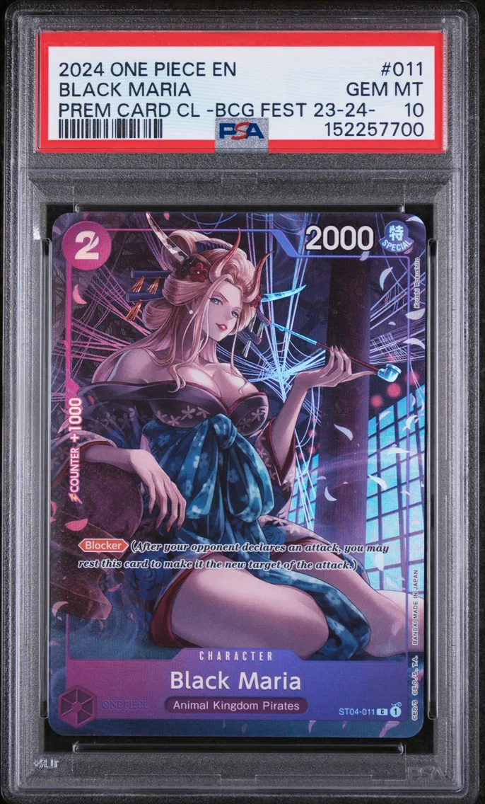 2024 #011 Black Maria PSA 10 One Piece Premium Card Collection -Bandai Card Games Fest 23-24 Edition-