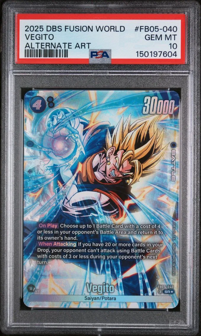 2025 #FB05-040 Vegito PSA 10 Dragon Ball Super Card Game Fusion World New Adventure