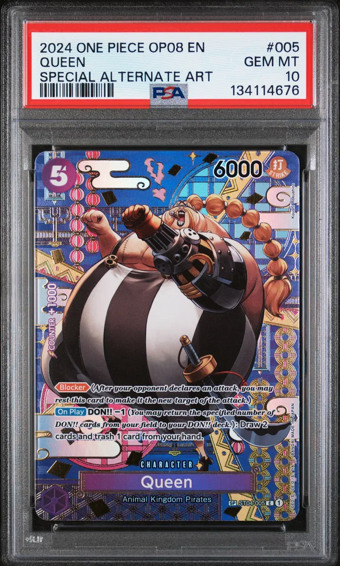 2024 #005 Queen PSA 10 One Piece OP08-Two Legends