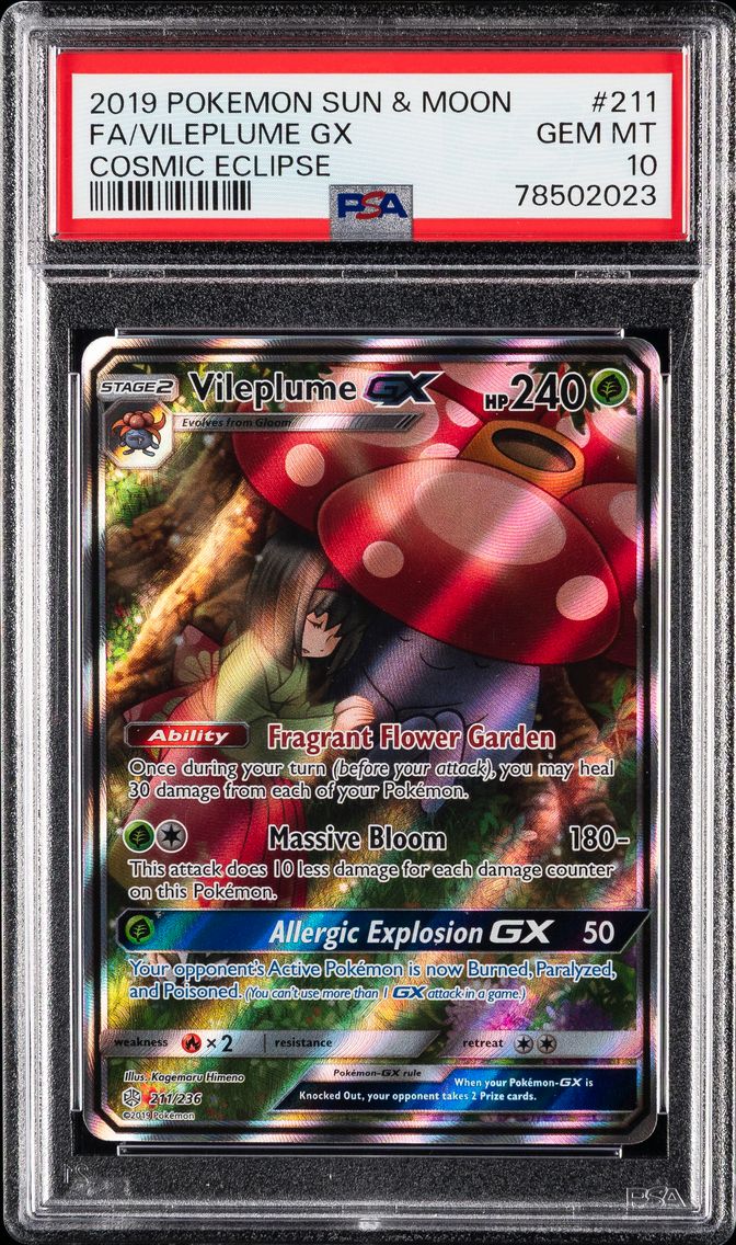 2019 #211 Full Art/Vileplume GX