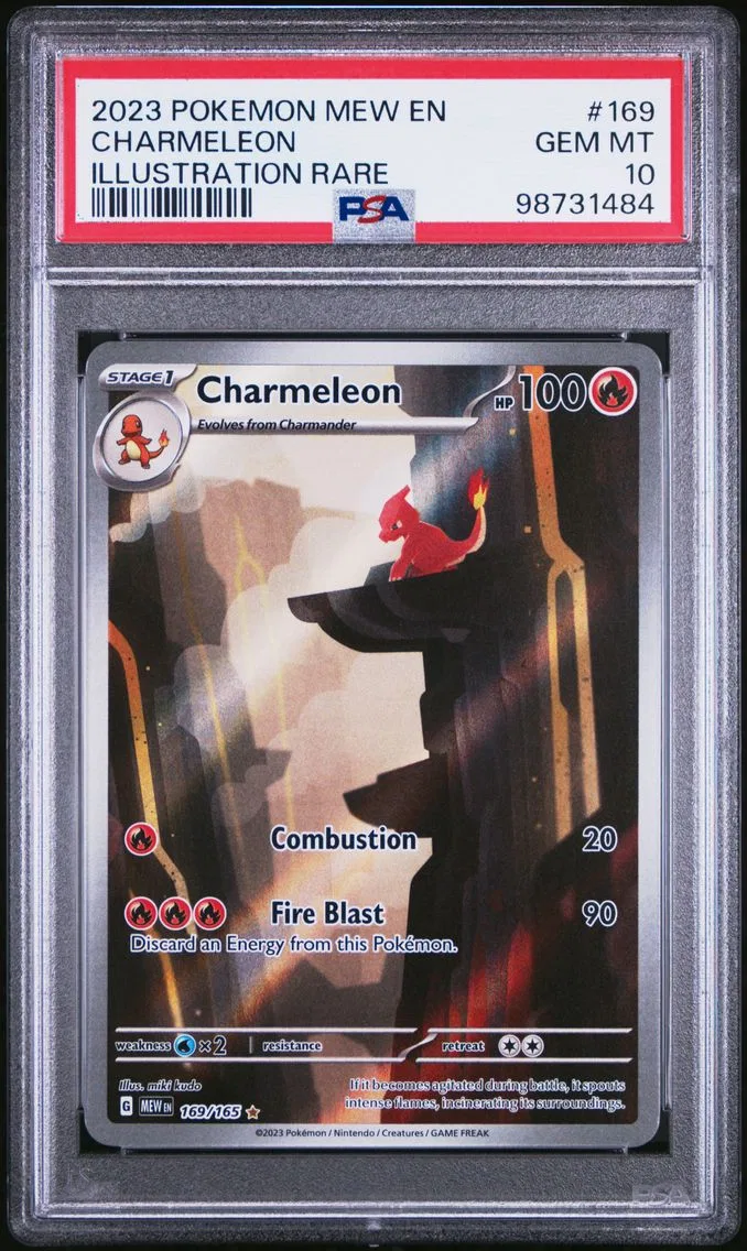 2023 #169 Charmeleon PSA 10 Mew 