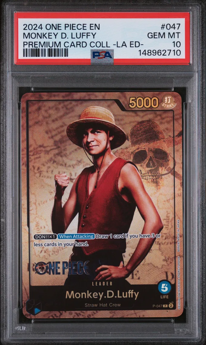 2024 #047 Monkey D. Luffy PSA 10 One Piece Premium Card Collection -Live Action Edition-