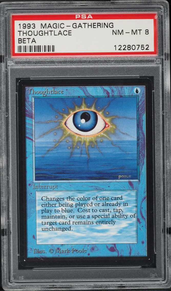 1993 #83 BETA THOUGHTLACE PSA 8 MAGIC THE GATHERING