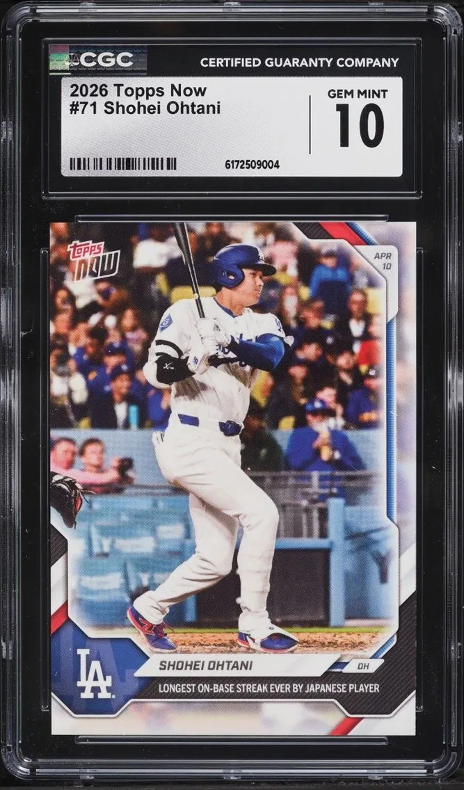 2026 Topps Now Shohei Ohtani #71 CGC 10 GEM MINT