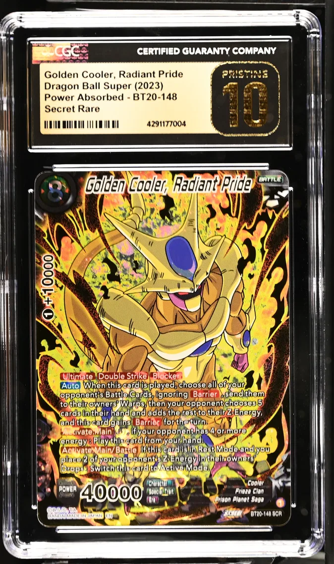 2023 #BT20-148 Golden Cooler, Radiant Pride CGC 10 Pristine Power Absorbed - English