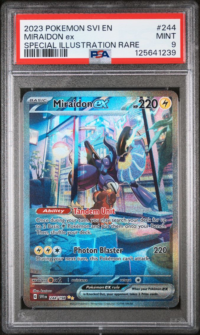 2023 #244 Miraidon EX PSA 9 Svi EN-Scarlet & Violet Pokemon