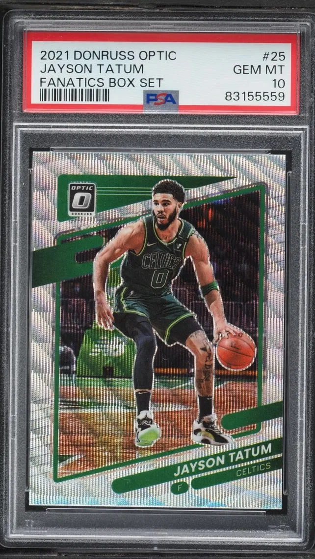 2021 Optic Fanatics Box Set Jayson Tatum #25 PSA 10 GEM MINT