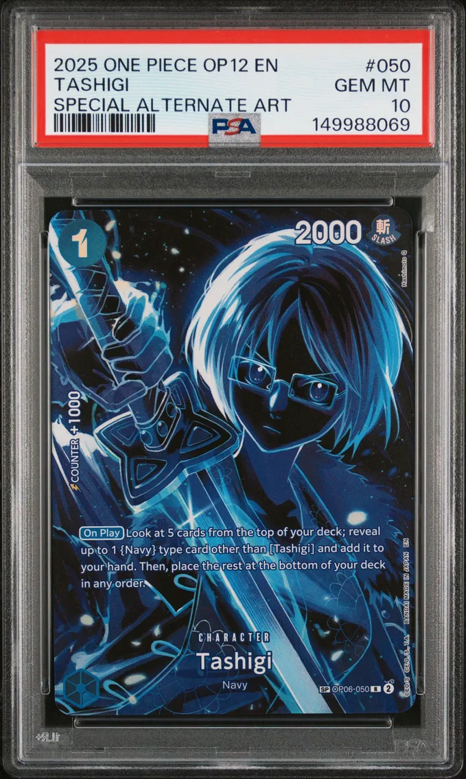 2025 #050 Tashigi PSA 10 One Piece OP12-Legacy of the Master