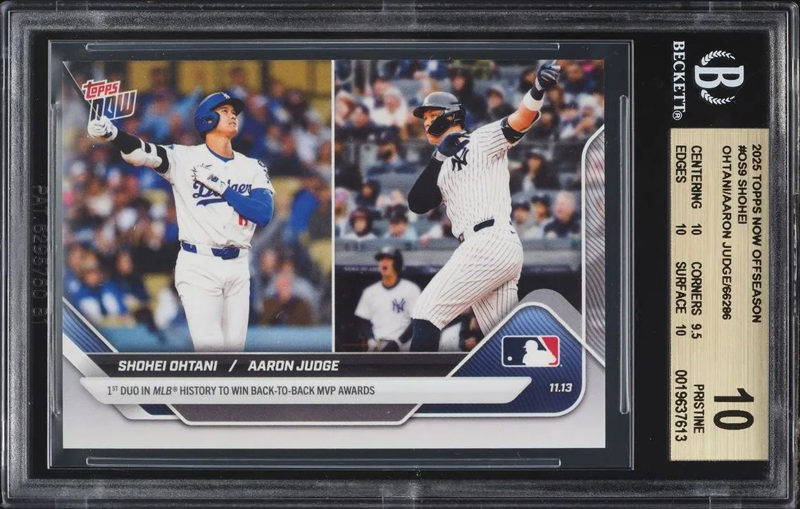 2025 Topps Now Offseason Shohei Ohtani Aaron Judge #OS9 BGS 10 PRISTINE
