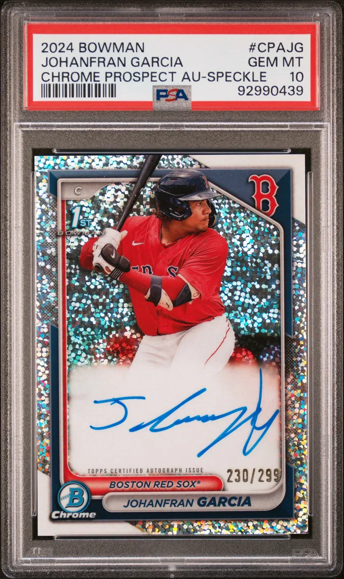 2024 #CPAJG JOHANFRAN GARCIA PSA 10 Bowman Chrome Prospect Autographs
