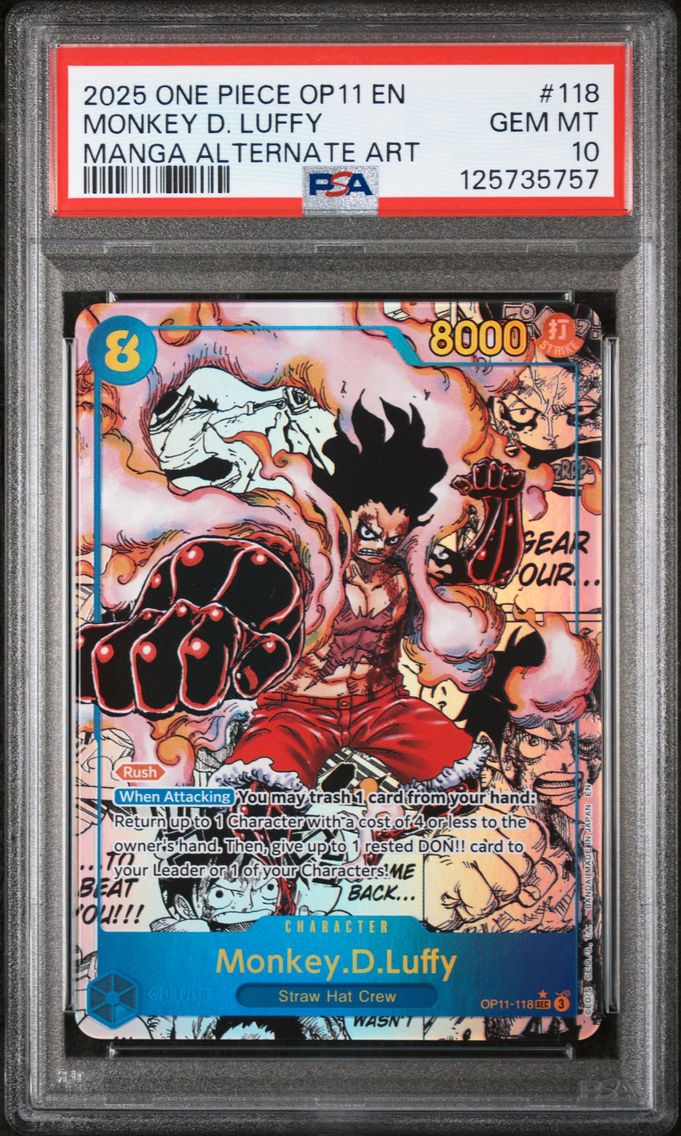 2025 #118 Monkey D. Luffy PSA 10