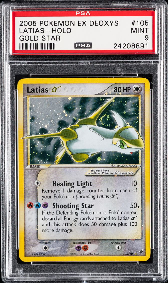 2005 #105 Latias-Holo PSA 9 EX D