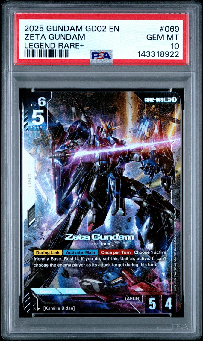 2025 #069 Zeta Gundam PSA 10 Gundam Dual Impact