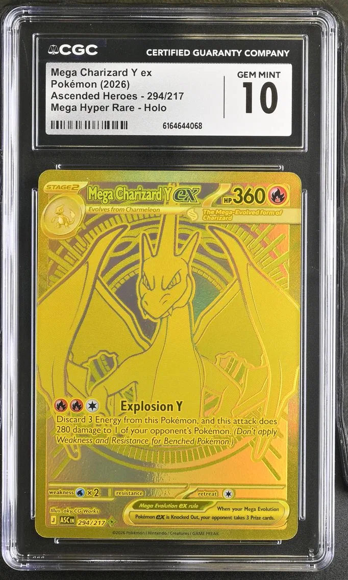2026 #294 Mega Charizard Y ex CGC 10 Ascended Heroes - ASC EN - English