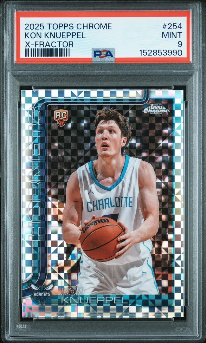 2025 #254 Kon Knueppel PSA 9 Topps Chrome