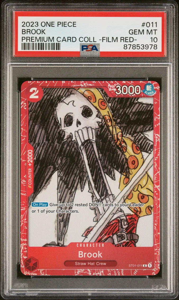 2023 #011 Brook PSA 10 One Piece Premium Card Collection -One Piece Film Red-