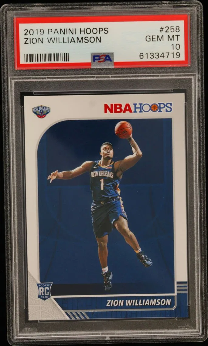 2019 #258 Zion Williamson PSA 10 Panini Hoops