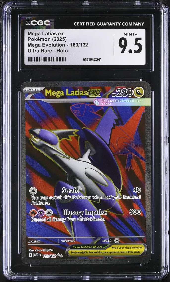2025 #163 Mega Latias ex CGC 9.5 Mega Evolution - MEG EN - English