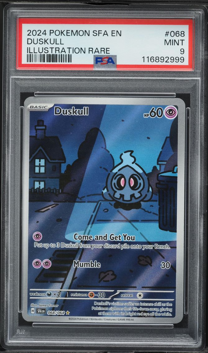 2024 #068 Duskull PSA 9 Sfa EN-Shrouded Fable Pokemon