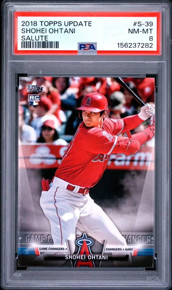 2018 #S-39 Shohei Ohtani PSA 8 Topps Update Salute