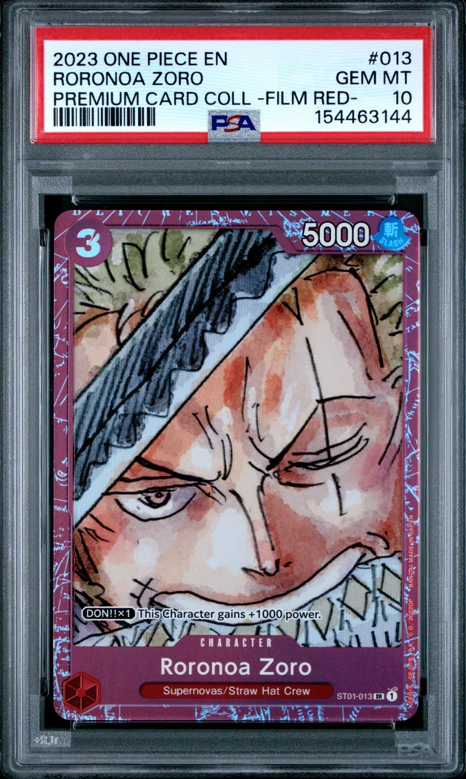 2023 #013 Roronoa Zoro PSA 10 One Piece Premium Card Collection -One Piece Film Red-