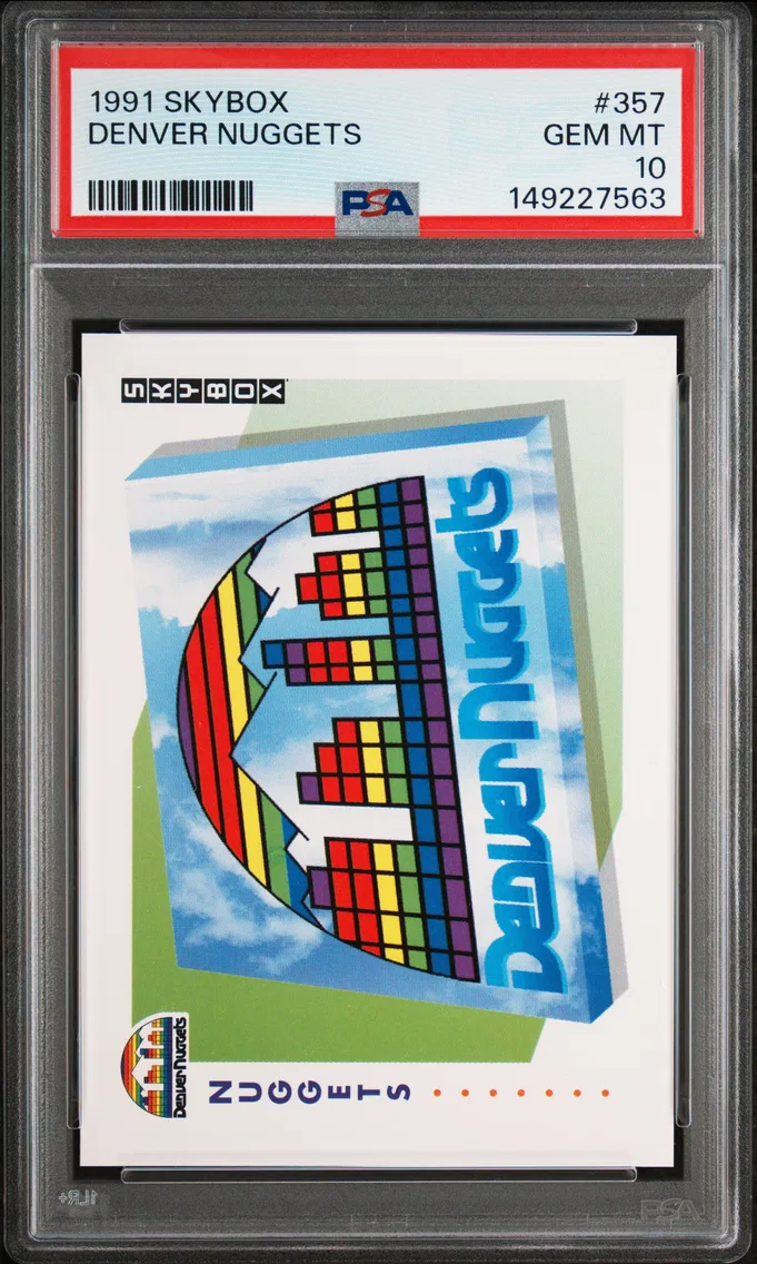 1991 #357 Denver Nuggets PSA 10 Skybox