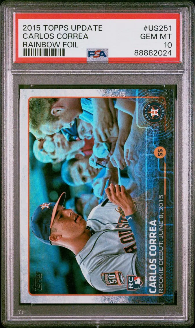 2015 #US251 CARLOS CORREA PSA 10 Topps Update