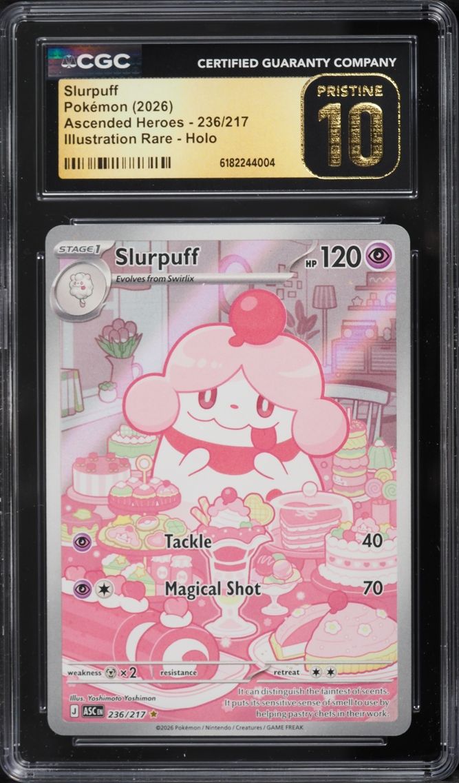 2026 Pokemon Mega Evolution Ascended Heroes IR Slurpuff #236 CGC 10 PRISTINE