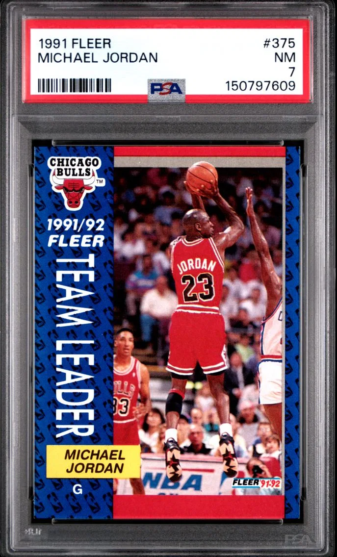 1991 #375 Michael Jordan PSA 7 Fleer