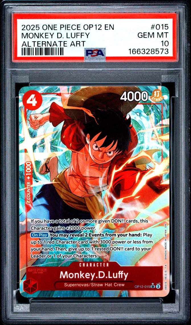 2025 #015 Monkey D. Luffy PSA 10 One Piece OP12-Legacy of the Master