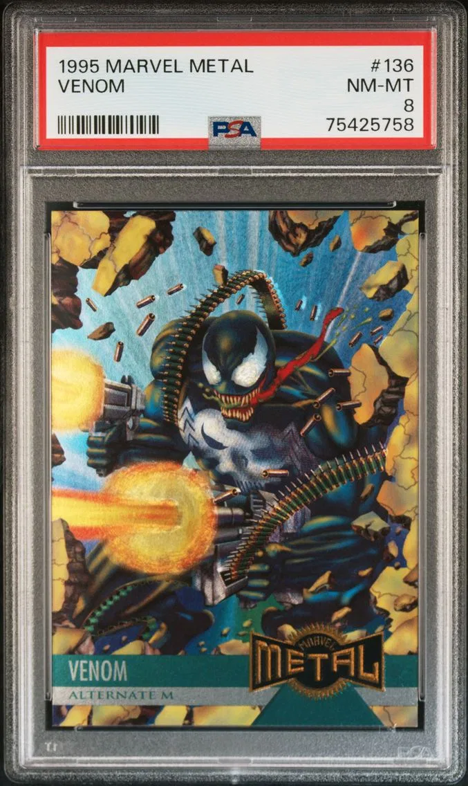 1995 #136 Venom PSA 8 Marvel Metal