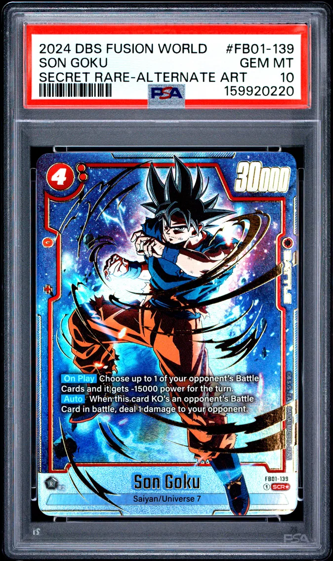 2024 #FB01-139 Son Goku PSA 10 Dragon Ball Super Card Game Fusion World Awakened Pulse