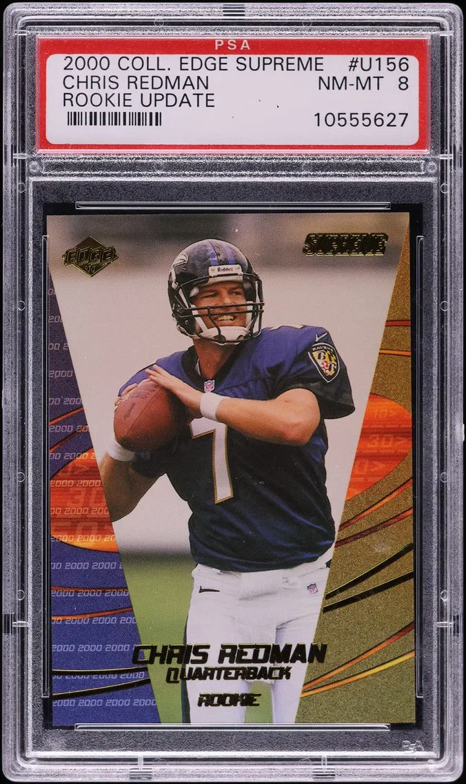 2000 Collector's Edge Supreme Update Chris Redman ROOKIE /2000 #U156 PSA 8 NM-MT